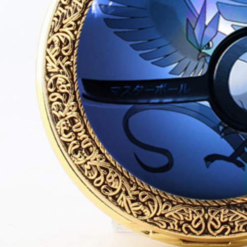 LINJIA Bolsillo Monstruo Reloj Pokemon Clásico Congelado Pájaro Hombres Y Mujeres Regalos Grandes Bolsillo De Cuarzo Collar Estudiante Mesa Colgante.