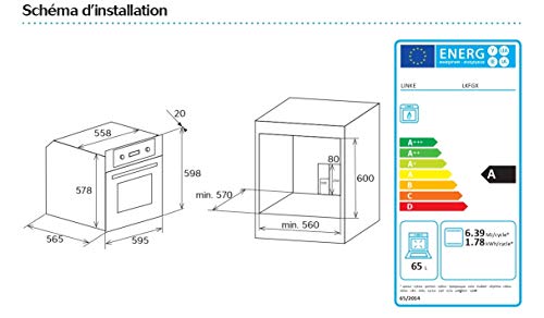 LINKEN Linke LKFGB FOUR catalizador de gas natural, de acero inoxidable, sistema de seguridad por termopar – Capacidad 57 litros
