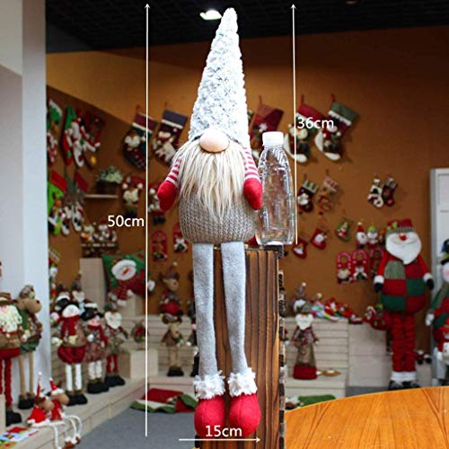 LINWEI - Santa del paño de la muñeca de cumpleaños for la decoración del hogar del día de Fiesta muñeca de Juguete Ornamento casa de la Familia en el Momento de