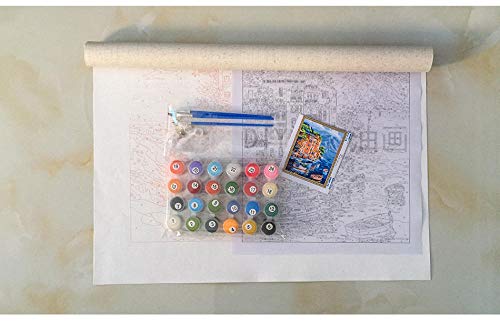 LINXIJH DIY Pintura Al Óleo Lienzo Osito Pintar por Numeros para Adultos Niños Pintura por Números con Pinceles Y Pinturas Para16X20 Pulgadas (40X50 Cm)(No Frame)