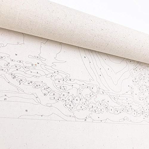 LINXIJH DIY Pintura Al Óleo Lienzo Osito Pintar por Numeros para Adultos Niños Pintura por Números con Pinceles Y Pinturas Para16X20 Pulgadas (40X50 Cm)(No Frame)