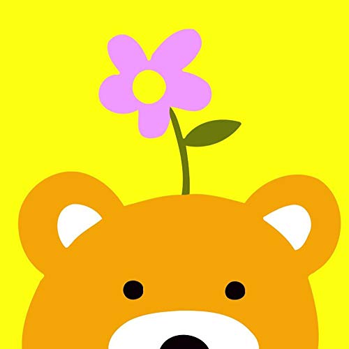 LINXIJH DIY Pintura Al Óleo Lienzo Osito Pintar por Numeros para Adultos Niños Pintura por Números con Pinceles Y Pinturas Para16X20 Pulgadas (40X50 Cm)(No Frame)