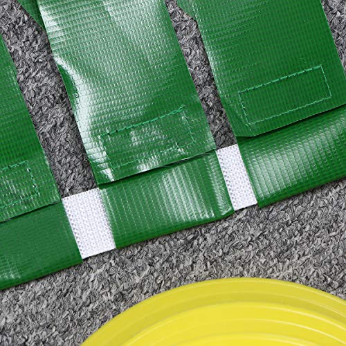 LIOOBO Conjunto de Bandera de fútbol cinturón de Bandera de fútbol Americano 4 Piezas con Conos de Placa de Plato 6 Piezas Bandeja de Marcador de obstáculos para Jugador de fútbol
