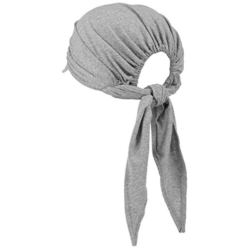 Lipodo Bandana con Visera Mujer - Made in Italy Gorra de Sol Verano algodón Primavera/Verano - Talla única Gris