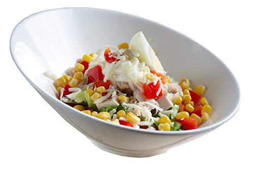 Lirios 350.932 inclinados asimétrica Gourmet – Cuenco, color blanco, diámetro 21,5 cm, rígida de porcelana