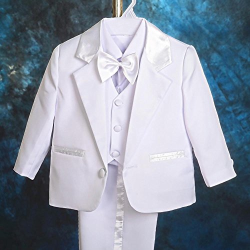 Lito Angels - Juego de 5 piezas de esmoquin formales para bodas, bautismo, trajes de bautizo