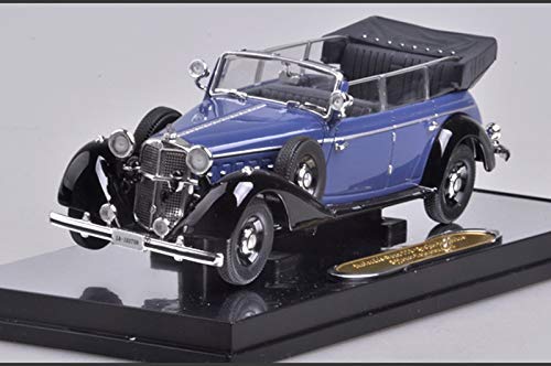 LIUCHANG Modelo de Coche uno y Cuarenta y Tres Mercedes-Benz Benz 770K Convertible Edición simulado aleación Coche Modelo Exclusivo de colección Modelo (Color: Azul) liuchang20
