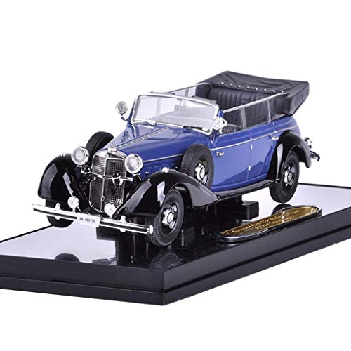 LIUCHANG Modelo de Coche uno y Cuarenta y Tres Mercedes-Benz Benz 770K Convertible Edición simulado aleación Coche Modelo Exclusivo de colección Modelo (Color: Azul) liuchang20