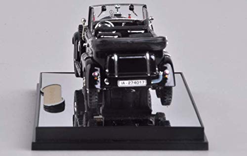 LIUCHANG Modelo Original del Coche 1938 01:43 Mercedes-Benz Modelo G4 Convertible clásico del Coche de la simulación aleación Coche Modelo Exclusivo de colección (Color: Negro) liuchang20