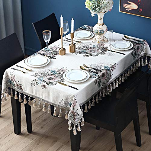 LIUJUAN Enhome Mesa Mantel Paño De Tabla Lavable Azul Oscuro Sala De Estar Mesa De Café Almohadilla Cubierta De Escritorio Tela Rectangular Mesa De Casa Estera-Café Claro Color E_110 * 170 Cm