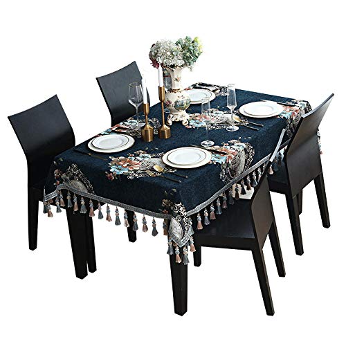 LIUJUAN Enhome Mesa Mantel Paño De Tabla Lavable Azul Oscuro Sala De Estar Mesa De Café Almohadilla Cubierta De Escritorio Tela Rectangular Mesa De Casa Estera-Café Claro Color E_110 * 170 Cm