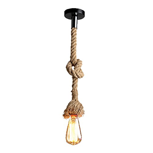 Lixada Lámpara colgante vintage para iluminación de restaurante, bar y café (AC220V) 150 cm 150cm 40 vatios