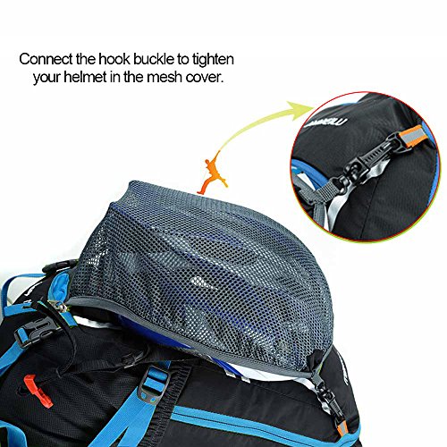 Lixada Mochila de Ciclismo Impermeable 18L Unisexo Respirable Ultraligero con Cubierta de Lluvia Mochila de Hombro Para Ciclismo Montañismo Viajes