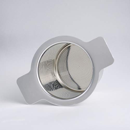 Lixuejian Juego de manillas de Infuser del té con la Tapa del Filtro con Tapa de Acero Inoxidable de Malla Fina de café Tetera Taza Colgante de Las Hojas Intercambiables colador de té