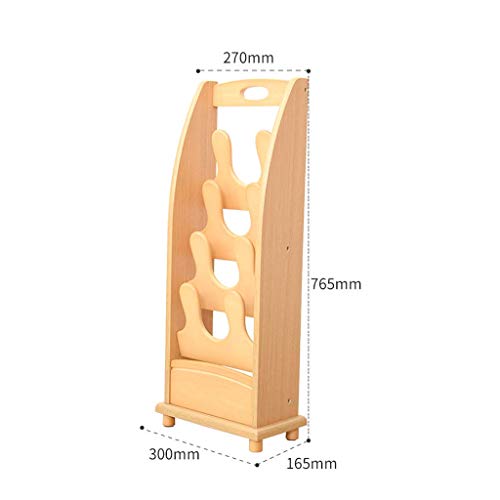 Liyong decoración del hogar multifunción madera maciza zapatos estante puerta de madera creativo moderno simple zapatillas y zapatillas simples hogar múltiples capas de madera, B HLSJ (tamaño: C)