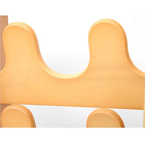 Liyong decoración del hogar multifunción madera maciza zapatos estante puerta de madera creativo moderno simple zapatillas y zapatillas simples hogar múltiples capas de madera, B HLSJ (tamaño: C)