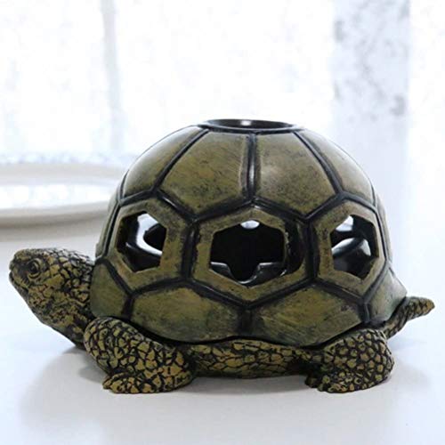 LIZHIOO 1pcs Creativo Resina Tortuga Cenicero, Cenicero Personalizada Artesanía Ornamento, Conveniente for El Novio Del Ministerio Del Interior Al Aire Libre Regalo La Decoración Del Hogar