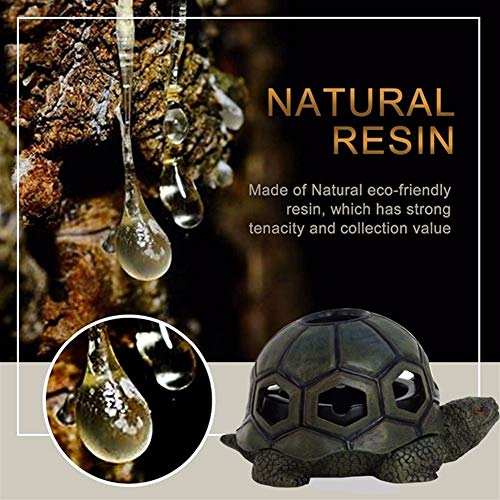 LIZHIOO 1pcs Creativo Resina Tortuga Cenicero, Cenicero Personalizada Artesanía Ornamento, Conveniente for El Novio Del Ministerio Del Interior Al Aire Libre Regalo La Decoración Del Hogar