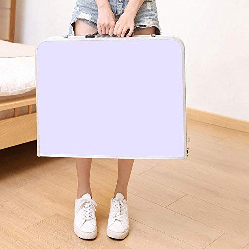 LJYY Mesa Plegable a la Mitad con Altura Ajustable, Mesa Plegable para Uso en Interiores al Aire Libre, Mesa Plegable portátil para Acampar para Picnic, Barbacoa, Viajes en la Playa, Mesa plegabl