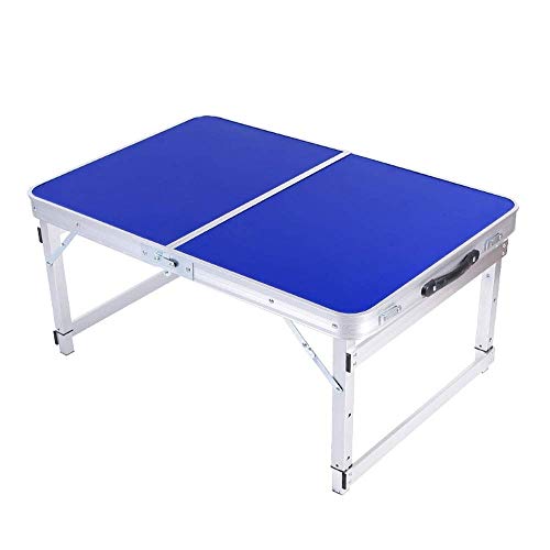 LJYY Mesa Plegable a la Mitad con Altura Ajustable, Mesa Plegable para Uso en Interiores al Aire Libre, Mesa Plegable portátil para Acampar para Picnic, Barbacoa, Viajes en la Playa, Mesa plegabl