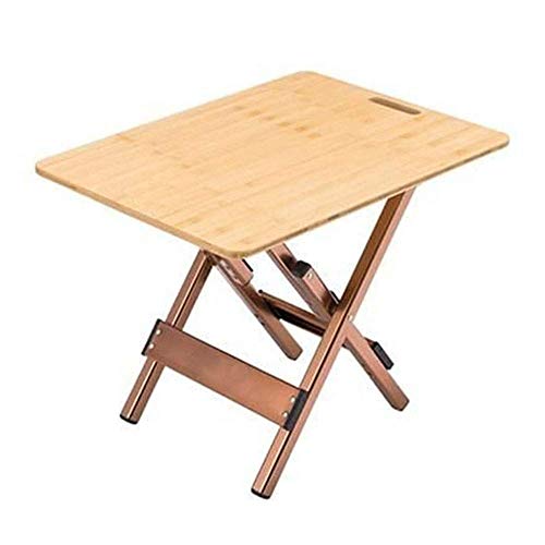 LJYY Mesa Plegable de bambú para Picnic y Barbacoa para Exteriores, Mesa portátil de Madera Maciza para Uso doméstico, Mini Mesa Baja Plegable para Exteriores, Mesa Plegable para Exteriores