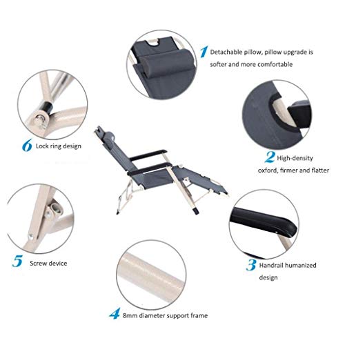 LJYY Silla Plegable portátil Confort Nueva Silla Plegable Almuerzo Silla de Oficina Almuerzo Cama Plegable Cama Individual Simple Sillón (Color: C)
