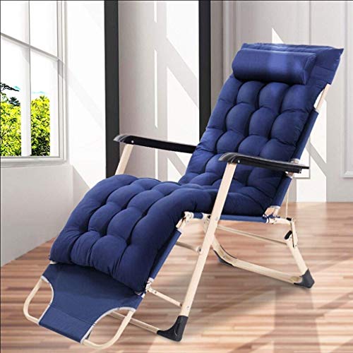 LJYY Silla Plegable portátil Confort Nueva Silla Plegable Almuerzo Silla de Oficina Almuerzo Cama Plegable Cama Individual Simple Sillón (Color: C)
