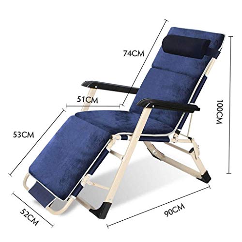 LJYY Silla Plegable portátil Confort Nueva Silla Plegable Almuerzo Silla de Oficina Almuerzo Cama Plegable Cama Individual Simple Sillón (Color: C)