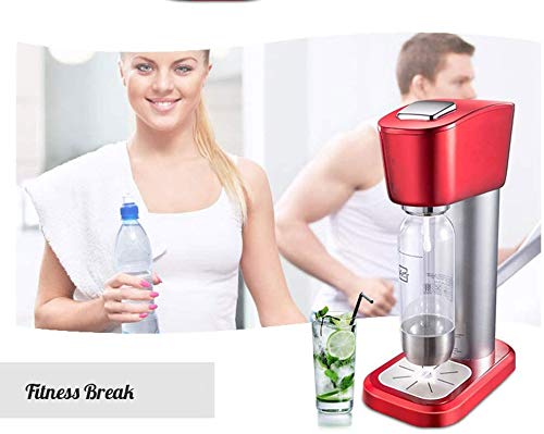 LKNJLL Espumoso Fabricante del Agua, Hecho en casa Soda Machine Hogar y Comercial de la Burbuja Máquina Agua carbonatada Bebida del Jugo
