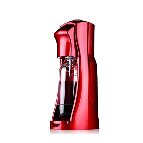 LKNJLL Espumoso Fabricante del Agua, Manual Comercial Sifón Burbuja de Agua sodas máquina 1.5L (Color : Black)