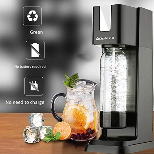LKNJLL Espumoso máquina de Agua, Soda de sifón cristalina Agua con Gas carbonatador Fabricante