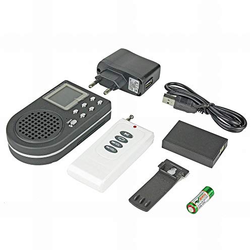 Llamador De Aves De Caza De Exterior Reproductor De Mp3 Pájaros Pantalla LCD Digital Amplificador De Mando a Distancia
