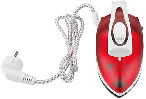 LLDKA Plancha de Vapor Casquillo único Antiadherente de Vapor de Potencia de 800 W de Potencia de Hierro Arrugas Antiadherente,Rojo