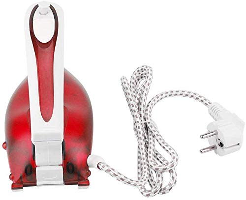 LLDKA Plancha de Vapor Casquillo único Antiadherente de Vapor de Potencia de 800 W de Potencia de Hierro Arrugas Antiadherente,Rojo