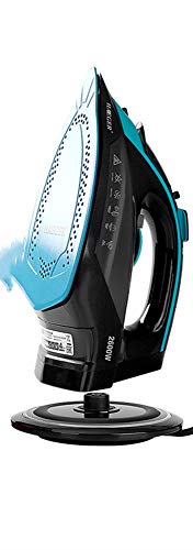 LLDKA Plancha de Vapor, Vapor Wireless Central Que Tiene portátil automática, para la Tela del Textil y del Vestido Vapor House Travel,Azul