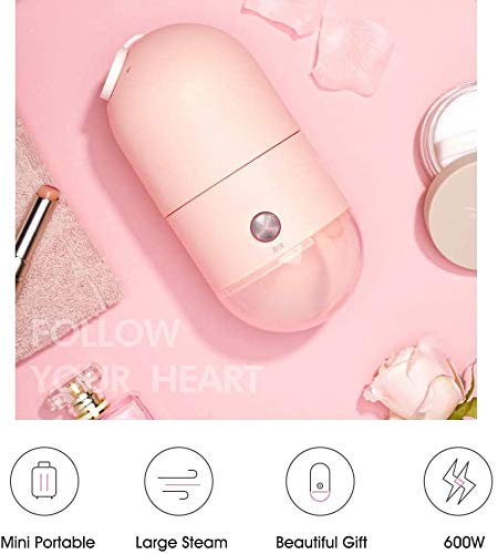 LLDKA Plancha eléctrica portátil Máquina Planchado de Ropa de Mano para Viajes de Negocios Plancha de Vapor de Mano calefacción de Vapor Inteligente 600W,Blanco
