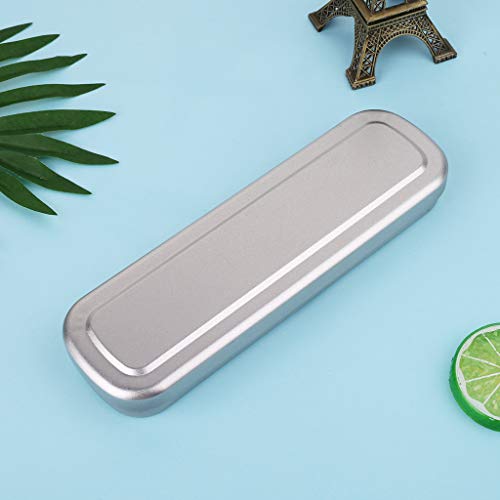 llio Estuche para bolígrafos de Hierro Estuche para lápices portátil Almacenamiento de papelería para Estudiantes Material de Oficina