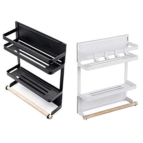 LLT Accesorios de Baño Estante de Almacenamiento Plataforma de Baño Baño Nevera en Rack sin Fisuras Ventosa de Almacenamiento Estante de la Cocina Condimento Baño Artículos de Tocador de Almacenamien