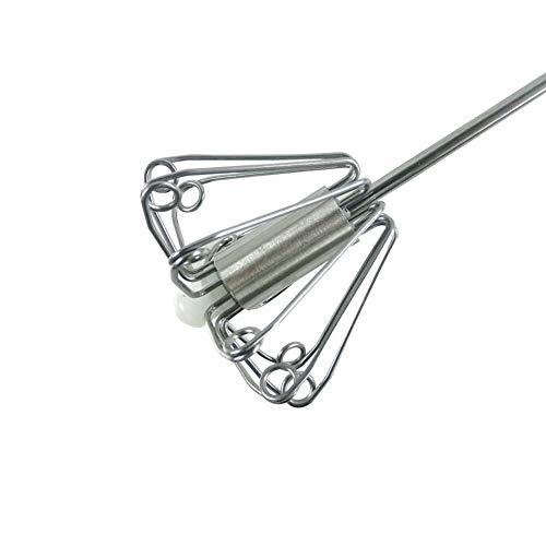 LLTT Home Herramientas de Cocina Semi-automática Manual Eggbeater Auto Herramientas de torneado de Acero Inoxidable Batir la Batidora Licuadora Huevo (Color : Black)