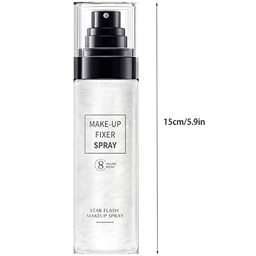 LLYAND Spray fijador de Maquillaje de Acabado,Spray fijador Makeup Forever Light Velvet Air,Spray fijador reluciente,para Mantener el Maquillaje Durante Mucho Tiempo