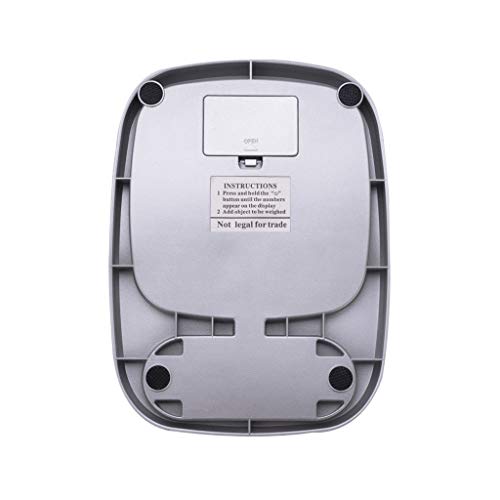 Ln-ZME Pantalla LCD Plateada Rango de Escala de Cocina/Sub-Escala 10kg / 1g Conveniente y Rápido Esencial para la Cocina (con Batería)