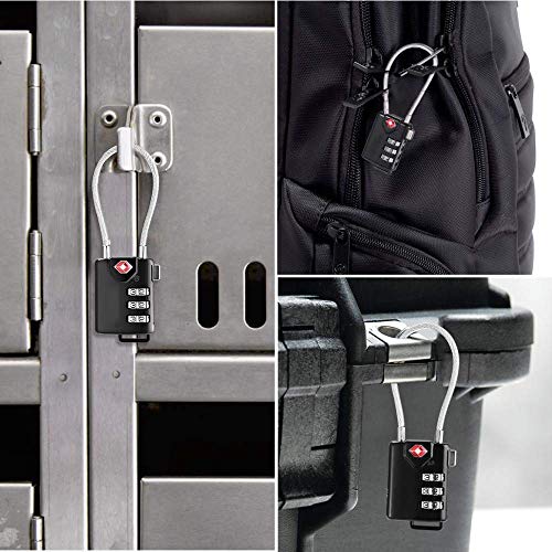 LNDDP 2PCS Cerradura Equipaje Digital TSA Candado Seguro Maletas Maletas Mochilas Equipaje Pequeños gabinetes Bolsas para computadora Viajes