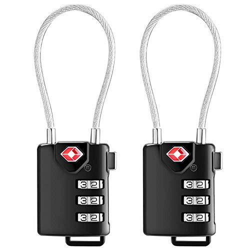 LNDDP 2PCS Cerradura Equipaje Digital TSA Candado Seguro Maletas Maletas Mochilas Equipaje Pequeños gabinetes Bolsas para computadora Viajes