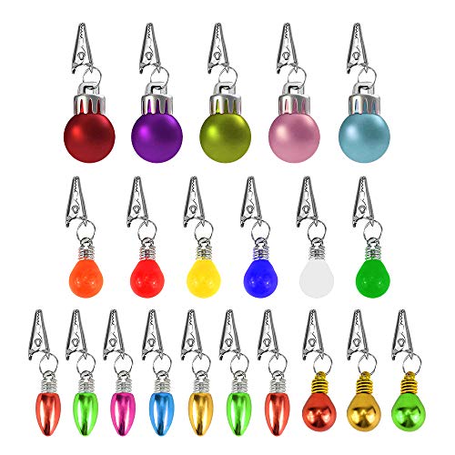 Locisne Multi Colored 12 Mini Barba Adorno navideño Adornos con Adornos para el Pelo Novedad Diversión Festivo Regalo para Navidad Clásico Novedad Diversión Festivo Fantástico Accesorio para Fiestas
