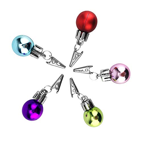 Locisne Multi Colored 12 Mini Barba Adorno navideño Adornos con Adornos para el Pelo Novedad Diversión Festivo Regalo para Navidad Clásico Novedad Diversión Festivo Fantástico Accesorio para Fiestas