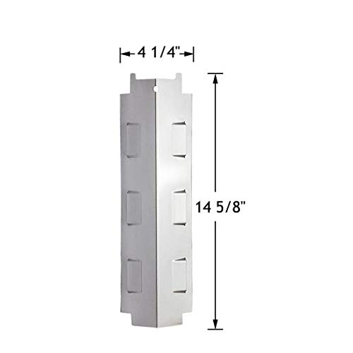 LOKHING 98531 (Paquete de 4) Placa calefactora de Acero Inoxidable, Barra aromatizante de Repuesto para Campingaz, Landmann, Char-Broil y Otros Modelos