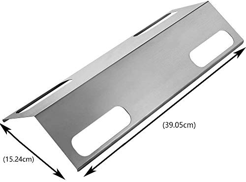 LOKHING Placa de Calor de Acero Inoxidable, Escudo de Calor, Carpa de Calor, Tapa para el Quemador, Barra vaporizadora y Barra saborizante para Modelo seleccionados de Las Parrillas a Gas Ducane