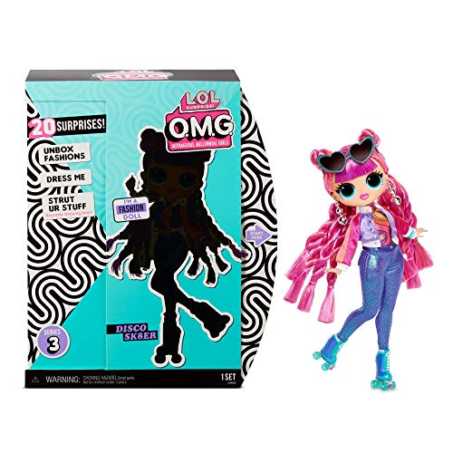 L.O.L. Surprise! Muñecas de Moda Coleccionables para Niñas - con 20 Sorpresas y Accesorios - Roller Chick - O.M.G. Serie 3
