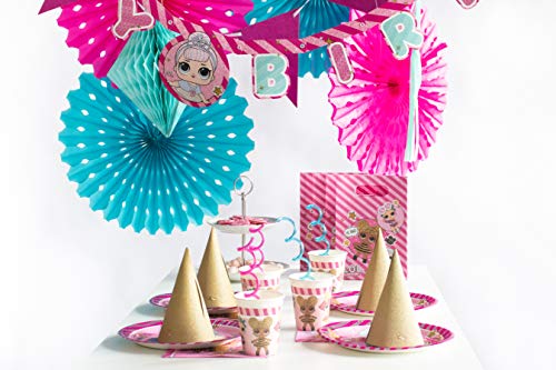 Lol Surprise Pack 8 platos cartón 23 cm