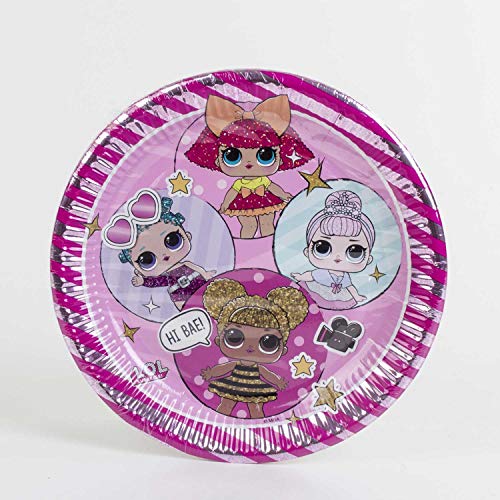 Lol Surprise Pack 8 platos cartón 23 cm